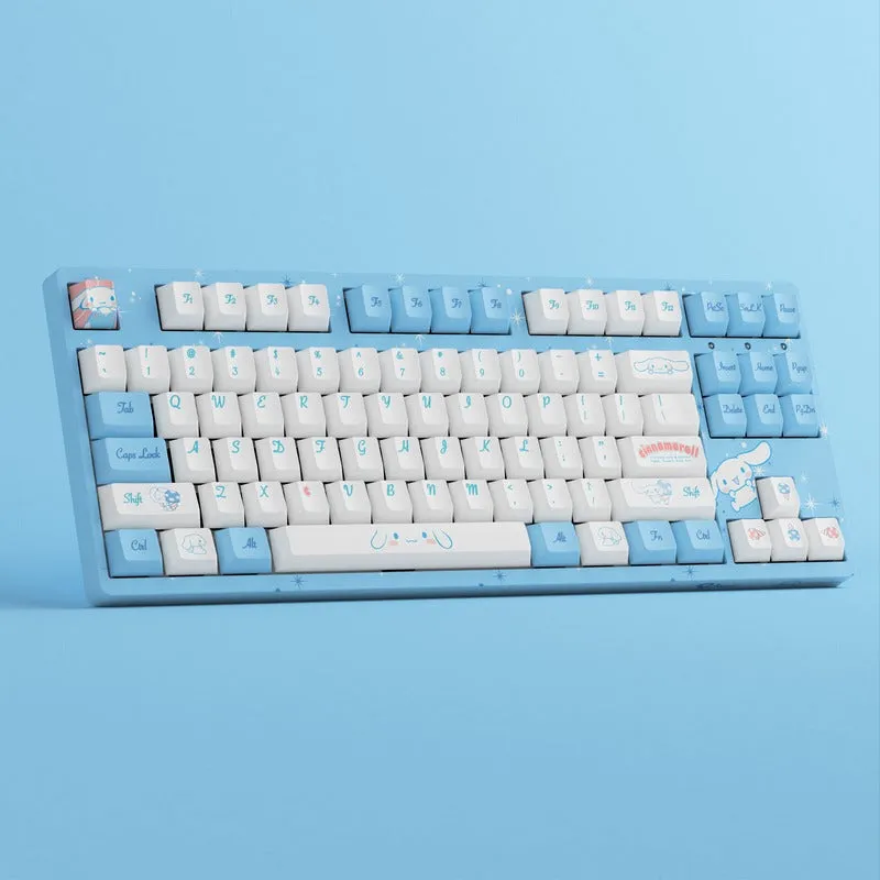 Akko Cinnamoroll 3087V2 Wired Mechanical Keyboard Tray Mount (Akko CS Sakura Switch)