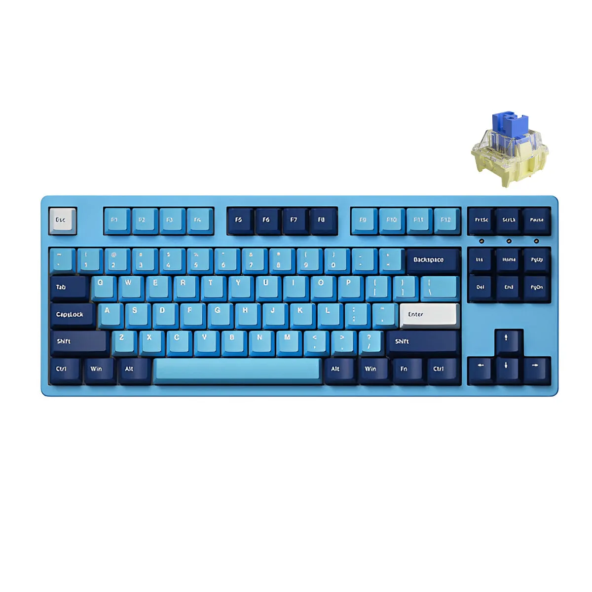 Akko Mirror Of The Sky 3087DS Mechanical Keyboard (TTC Gold Blue)